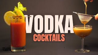 6 Easy Vodka Cocktails to Make at Home  Vodka Cocktails for Beginners [upl. by Sillyrama]