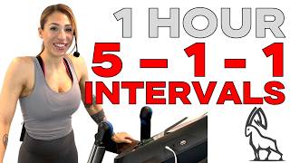 1 HOUR 5  1  1 Intervals  Treadmill Follow Along [upl. by Frey]