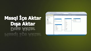 Mssql içe aktar dışa aktar Microsoft Sql Server [upl. by Faustus]