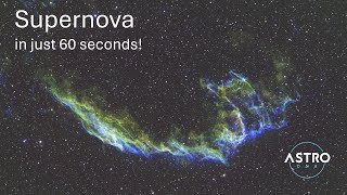 Supernova in 60 seconds  Captured with my Stellarvue SVX090T [upl. by Reppiks]