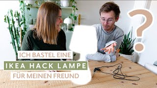 Ikea Hack Designer Lampe selber machen für meinen Freund [upl. by Malkah455]