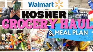 KOSHER WALMART GROCERY HAUL AND MEAL PLAN  WHAT WE EAT IN A WEEK ORTHODOX FAMILY  FRUM IT UP [upl. by Ailadi995]