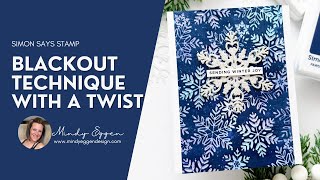 Blackout Embossing Technique With A TWIST [upl. by Ainattirb]