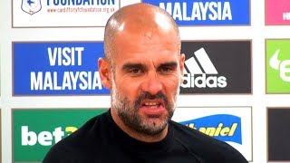 Cardiff 05 Manchester City  Pep Guardiola Post Match Press Conference  Embargo Extras [upl. by Alyar919]