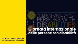 Giornata internazionale delle persone con disabilità 3 dicembre  Calendario civile [upl. by Jonny]