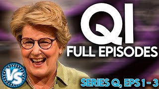 QI Series Q Full Episodes 1  3 Funny Rounds [upl. by Duntson]