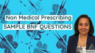 Non medical prescribing Sample questions from BNF [upl. by Azpurua]