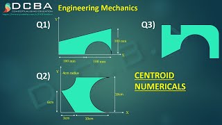 Lec 29 Centroid problems in engineering mechanics [upl. by Eidak]