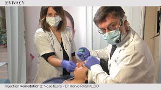 Remodelage du nez en direct par injections dacide hyaluronique  Dr Raspaldo  Chirurgien à Genève [upl. by Morrie]