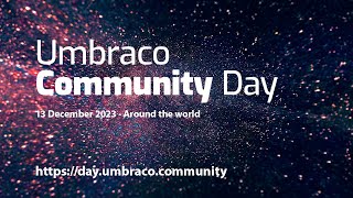 Umbraco Community Day [upl. by Kwarteng]