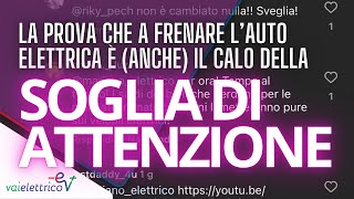 A frenare l’AUTO ELETTRICA in Italia è anche la BASSA soglia dell’ATTENZIONE 😰😰 [upl. by Aicsile798]