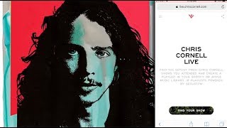 Chris Cornell Live – Streaming Playlist Creator [upl. by Ardeth]