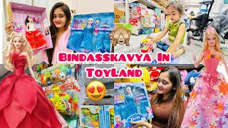 WOW My New Barbie Dolls set 😍 Bindass Kavya vs Chikoo Baby In Toys Land 🛍️ Lots of Toys Shopping [upl. by Laekcim]