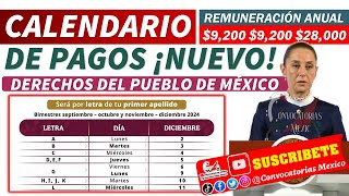 🎁💥¡YA ESTÁN PAGANDO🤑🗓️ NUEVO CALENDARIO DE PAGOS DICIEMBRE  OPERATIVO BIENESTAR FIN DE AÑO 2024 🎉 [upl. by Mckinney]