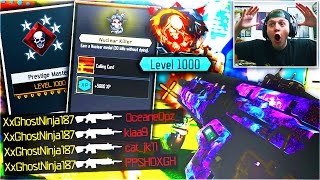 MY LEVEL 1000 ACCOUNT WITH DARK MATTER RESET IN BLACK OPS 3  MY FIRST BO3 NUKE AFTER RESET STATS [upl. by Talmud]