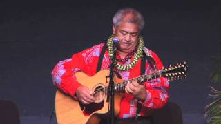 quotKahalewaiquot SlackKeyShow George Kahumoku Jr Hawaiian Slack Key Guitar Master [upl. by Yettie430]