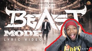 Beast Mode  Official Lyric Video  Beast  Thalapathy Vijay  Sun Pictures  Nelson  Anirudh [upl. by Mastrianni]