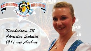 Miss Herbstfest 2016 Finalistin 3 Christine Schmid [upl. by Foscalina]