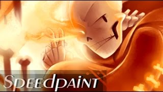 Underswap Papyrus SPEEDPAINT Underswap AU  One Angry Carrot [upl. by Allisurd]