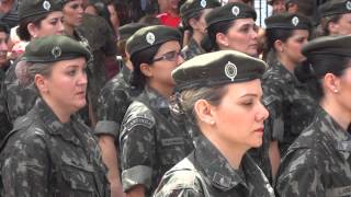 Mulheres do Exercito Brasileiro 07 de setembro 2014 NATALRN [upl. by Rehtaeh]