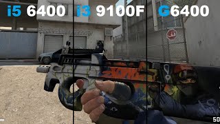 i5 6400 vs i3 9100F vs G6400 [upl. by Deerdre]