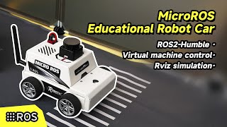 ESP32 Micro ROS Robot Car Virtual Machine Version [upl. by Rhoda]