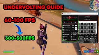 How to Undervolt your Laptop and get 500 FPS in FortniteThrottle Stop [upl. by Arret]