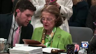 Feinstein appears confused during Senate Appropriations hearing [upl. by Oidgime]