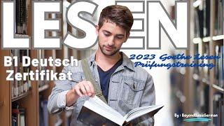 B1 Lesen 2023 Goethe Deutsch Zertifikat Modelltest 04 [upl. by Malik]