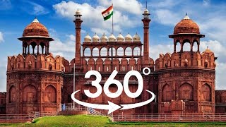 Red Fort Delhi  Lal Qila in 5K 360°  Red Fort Virtual Tour [upl. by Arbba736]