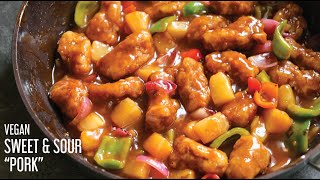 Vegan Sweet and Sour quotPorkquot  Delicious amp Super Tasty Chinese RestaurantStyle Recipe [upl. by Nodaj]