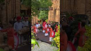 Traditional Vietnamese music and dance in Nha Trang 📍 Ponagar Temple Nha Trang Vietnamshorts [upl. by Puri]