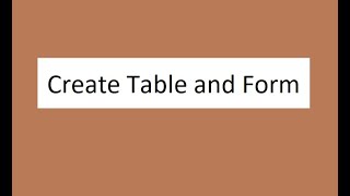 Create table and Form in servicenow [upl. by Anicart339]