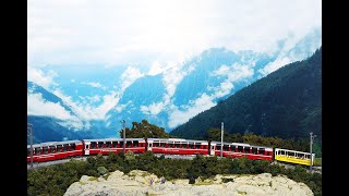 Rhätische Bahn Bernina Express y locomotora Ge44 II [upl. by Nosle791]