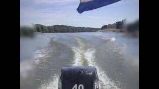 PARSUN Outboard 40HP 4stroke EFI Preview F40EFI test [upl. by Afatsuom870]