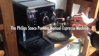 Phillips Saeco Poemia Manual Espresso Machine THE FOOD FOX [upl. by Ahsemad]