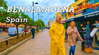 Benalmadena Arroyo de la miel walking tours  Cloudy day Malaga Spain January 2024 4k [upl. by Tully]