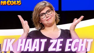 Angela de Jong baalt van belletje De Slimste Mens ‘Ik haat ze echt’ [upl. by Nyleahs]