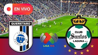 EN VIVO  QUERETARO VS SANTOS  Mexican Liga BBVA MX 2024  FULL MATCH  PES 21 Simulation [upl. by Aicenert794]