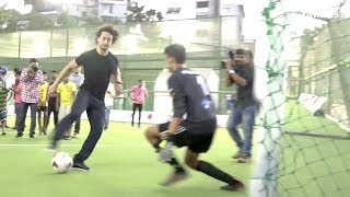 Tiger Shroffs Amazing Football STUNTS In Public [upl. by Onifur]