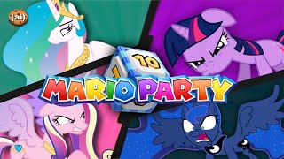 🎲 4 MLP Princesses Play MARIO PARTY 🎲 Ai Gaming [upl. by Lutim933]