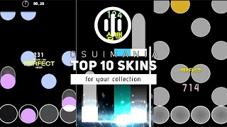 Top 10 osu mania Skins Compilation May 2022 [upl. by Jodee]