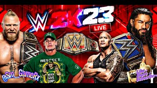 WWE Matches  Live GAMEPLAY LIVE STREAM WWE 2k 23 [upl. by Aranaj]