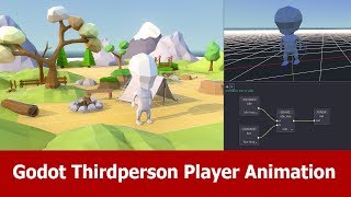 Godot Thirdperson Player Animation [upl. by Wake]