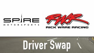 Spire Motorsports Rick Ware Racing Driver Swap Announcement [upl. by Yruoc]