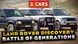 Land Rover Discovery Battle of Generations  Discovery 2 Discovery 3 amp Discovery 4 [upl. by Idnam166]