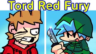 Friday Night Funkin  VS Tord Red Fury FULL WEEK BETA  Cutscenes FNF ModHard Eddsworld [upl. by Jona]