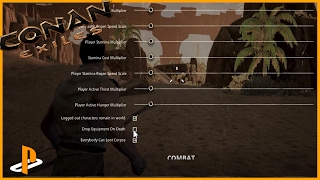 Conan Exiles How to CHANGE SERVER SETTINGS [upl. by Ynamad5]