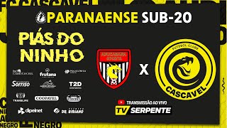 APUCARANA X CASCAVEL  PARANAENSE SUB20 [upl. by Zwick581]