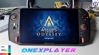 OneXPlayer 1S 1195G7  Assassins Creed Odyssey  Intel Iris Xe Performance [upl. by Schoening]